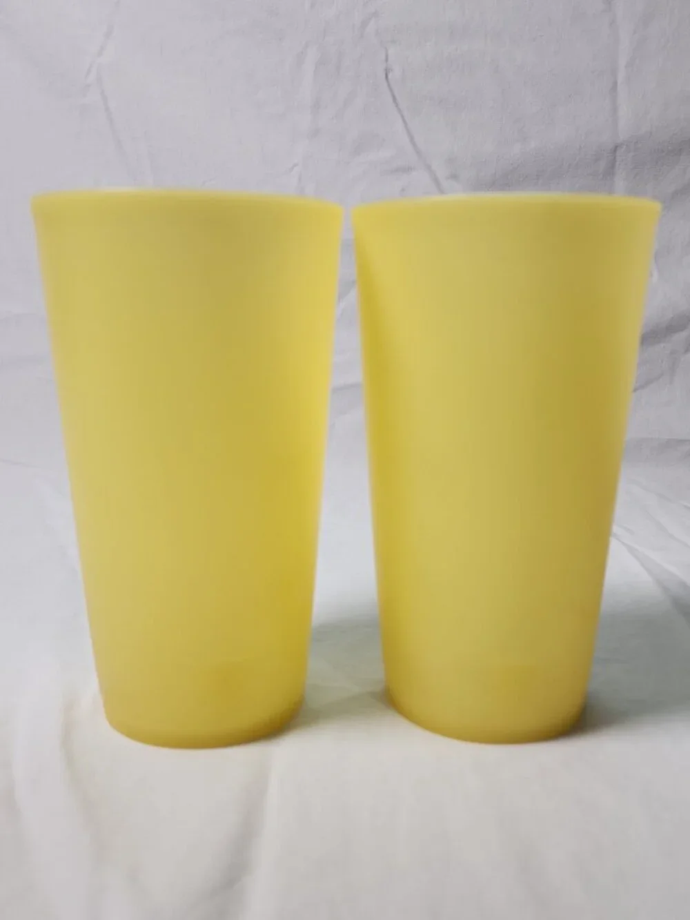 Vintage Retro Dollar General Advertising Stadium Cup Yellow Lot of 2 Large DG